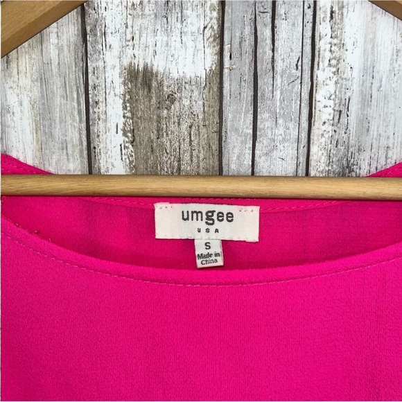 Umgee Pink Ruffle Sleeve Blouse - Picture 5 of 5